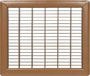Imperial RG1184 Air Grille, 8 in L, 10 in W, Steel, Brown