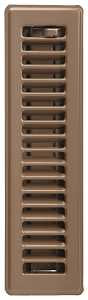 Imperial RG1998 Standard Floor Register, 11-3/4 in W Duct Opening, 2 in H Duct Opening, 3-1/2 in L, 11-1/4 in W, Steel