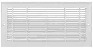 Imperial RG3012 Sidewall Grille, 19-1/4 in L, 7-1/4 in W, Polystyrene, White, Pack of 10