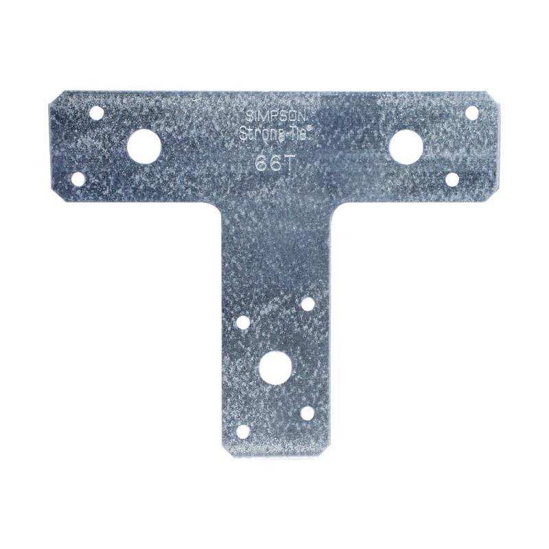 Simpson Strong-Tie 5 in. H X 6 in. W 14 Ga. Galvanized Steel T Strap, Pack of 10