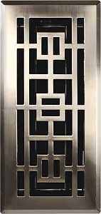 Imperial RG3294 Floor Register, 4 in H Duct Open