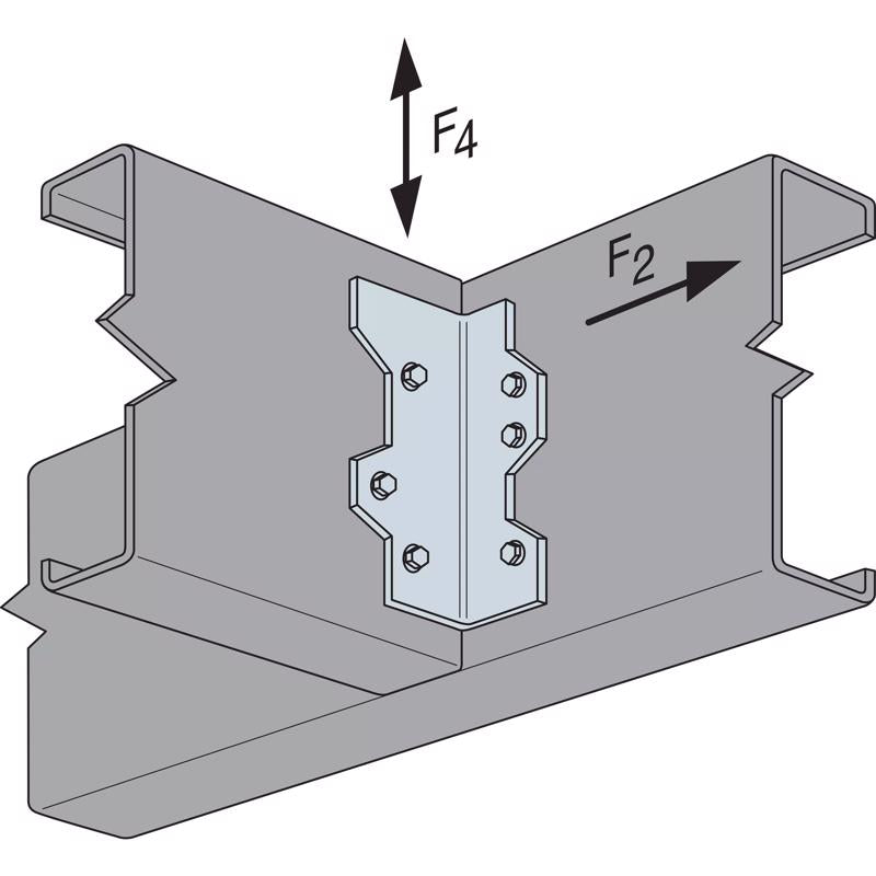 Simpson Strong-Tie Z-Max 2.4 in. W X 5 in. L Galvanized Steel L-Angle