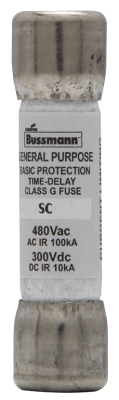 Bussmann BP/SC-30 Fuse, 30 A, 480 V, Glass Body, Cartridge, Electronic Fuse
