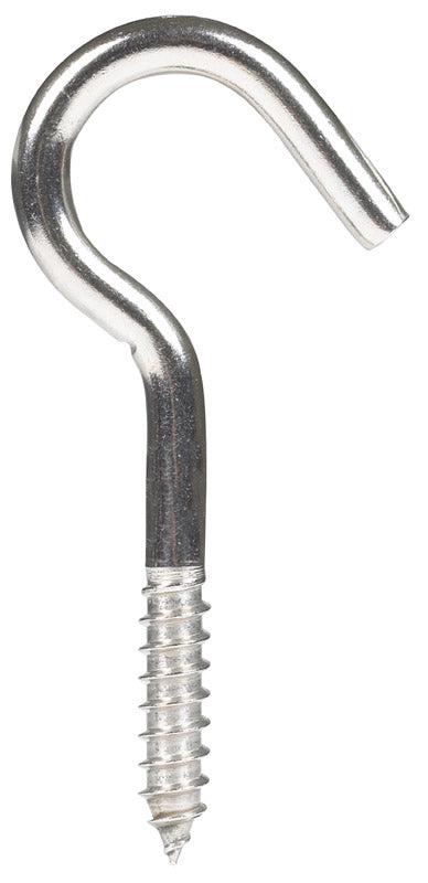 Hampton Small Stainless Steel 4.1875 in. L Clothesline Hook 215 lb 1 pk, Pack of 5