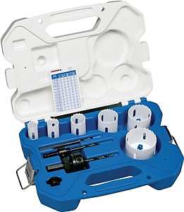 Lenox 30860C600P Hole Saw Kit, 9-Piece, Bi-Metal, Includes: (1) 7/8 in, (1) 1-1/8 in (1) 3/4 in Hole Saw