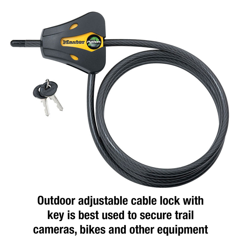 Master Lock Python 5/16 in. D X 72 in. L Vinyl Coated Steel Adjustable Locking Cable