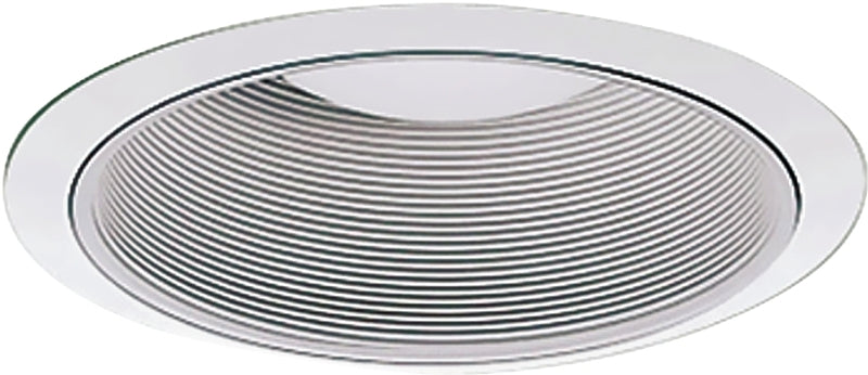 Halo Coilex 310W Baffle Trim, 6 in Dia, 3-1/16 in OAH, Phenolic Body, White, For: H7ICAT, H7ICT, H7RICAT and H7T Housing