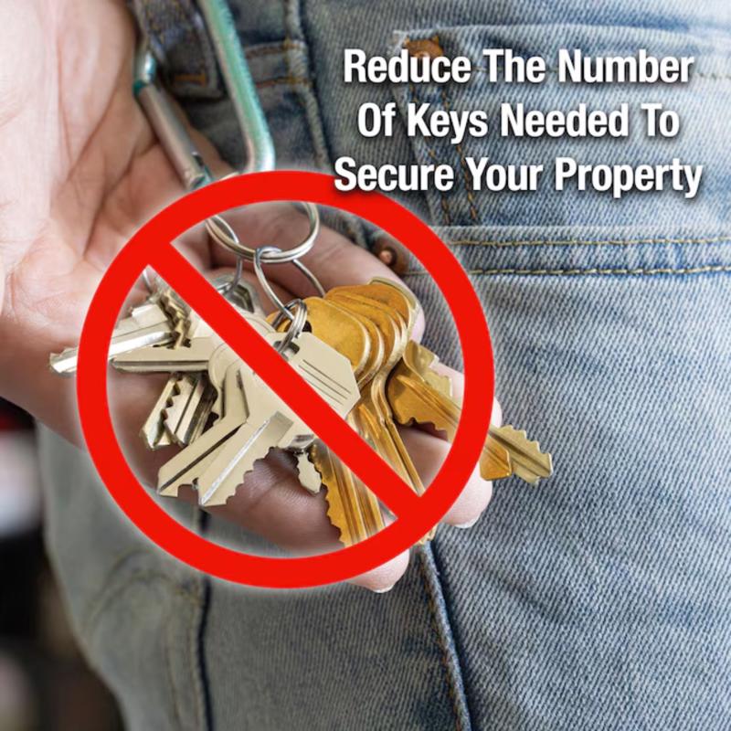 Master Lock 1-5/16 in. H X 1-3/4 in. W Laminated Steel Ball Bearing Locking Exterior Padlock, Pack of 6