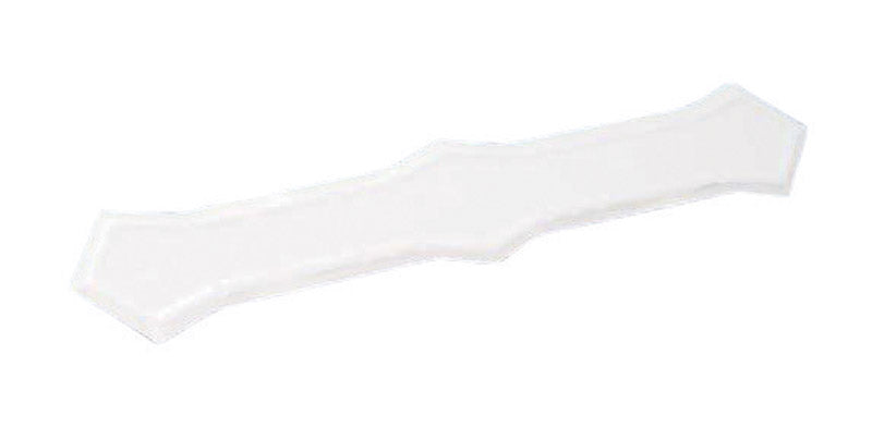 Amerimax 0.25 in. H X 2 in. W X 13 in. L White Galvanized Steel K Downspout Band, Pack of 50