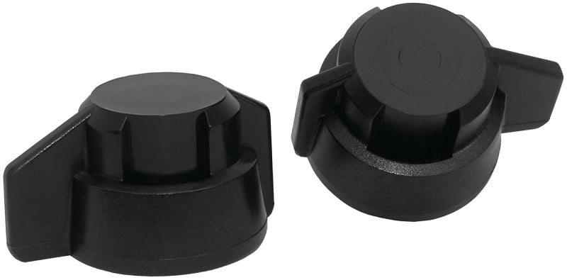 Green Leaf Y8253040 6PK Winged Bayonet Cap, Closed, Polypropylene, Black, For: 8 mm, 10 mm Spray Nozzles