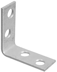 National Hardware 115BC Series N113-159 Corner Brace, 1-1/2 in L, 5/8 in W, Galvanized Steel, 0.08 Thick Material