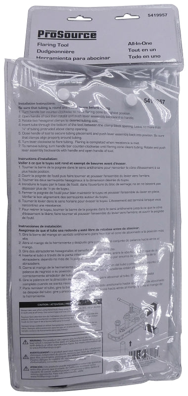 ProSource T052-3L Flaring Tool, Steel Handle