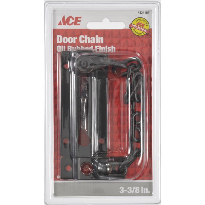 Ace 3.38 in. L Oil Rubbed Bronze Steel Chain Door Guard