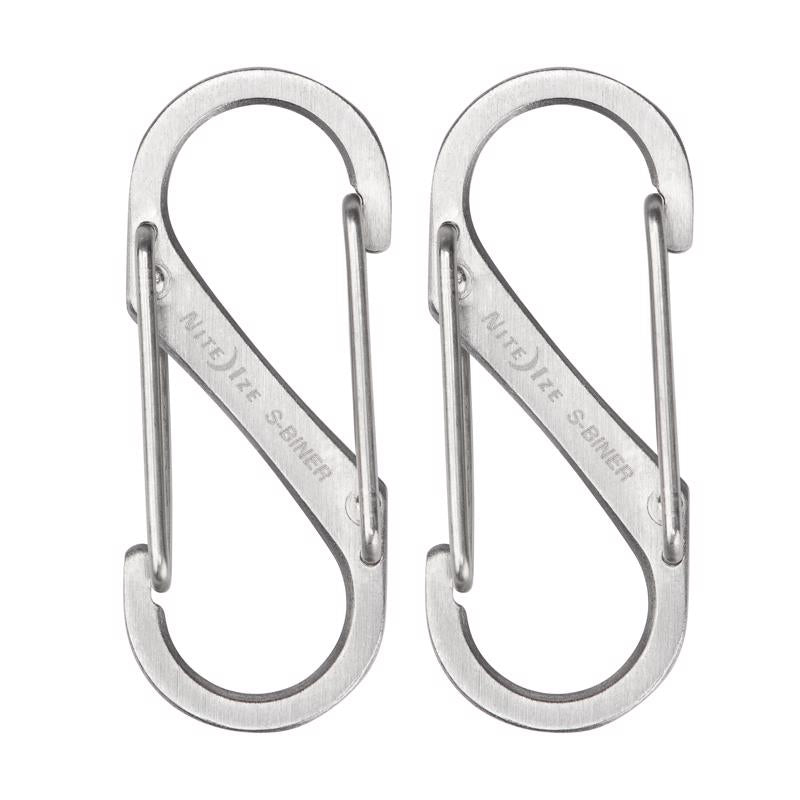 Nite Ize S-Biner 1.8 in. D Stainless Steel Silver Carabiner Key Holder