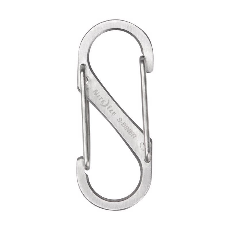 Nite Ize S-Biner 1.8 in. D Stainless Steel Silver Carabiner Key Holder