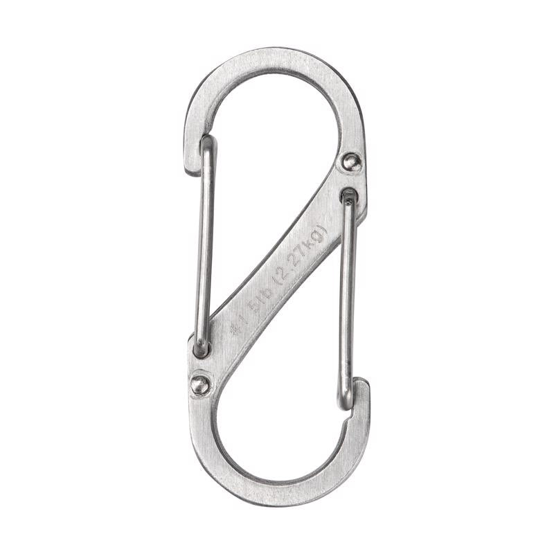 Nite Ize S-Biner 1.8 in. D Stainless Steel Silver Carabiner Key Holder