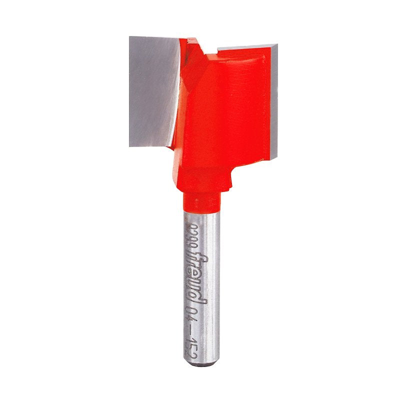Freud 04-152 Double-Flute Straight Bit, 1 in Dia Cutter, 2 in OAL, 1/4 in Dia Shank, 2-Cutter, Carbide