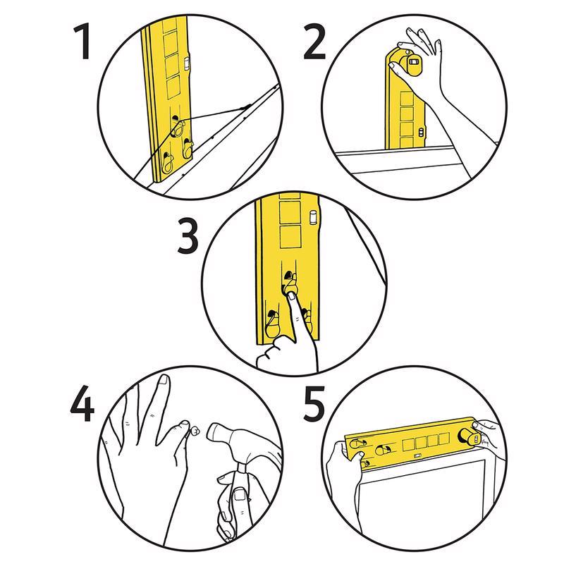 Under The Roof Decorating Hang and Level Yellow Assorted Picture Hanger 10 lb 1 each