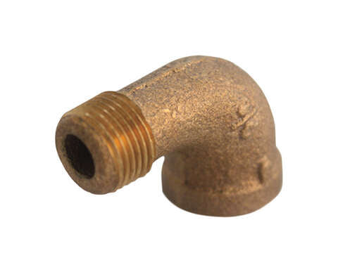 JMF Company 1 in. FPT X 1 in. D MPT Red Brass 90 Degree Street Elbow