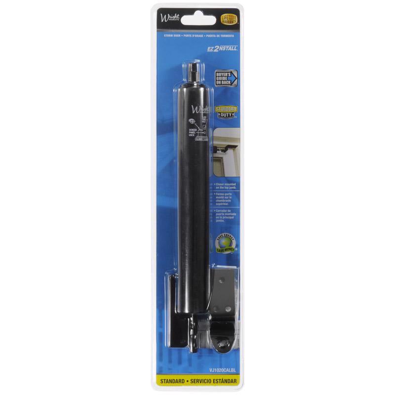 Wright Black Aluminum Pneumatic Door Closer