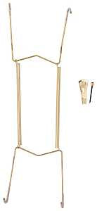 ProSource PH-122056-PS Plate Hanger, Brass, Polished Brass, 30 lb
