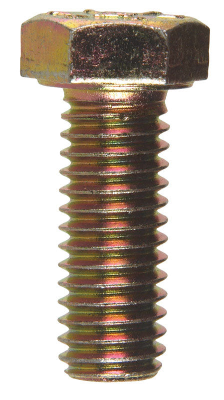 HILLMAN 3/8 in. D X 1 in. L Heat Treated Steel Hex Head Cap Screw 100 pk