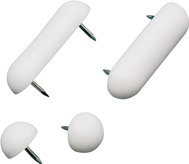 Plumb Pak PP835-25 Seat Bumper Set, Plastic, White, Pack of 6