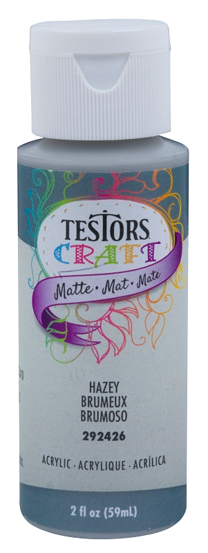 Testors 292426A Craft Paint, Matte, Hazy, 2 oz Bottle