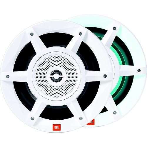 JBL STADIUMMW8030AM Stadium Marine 8" 3-Way Convertible Speakers w/RGB Lighting, White, 1 pr
