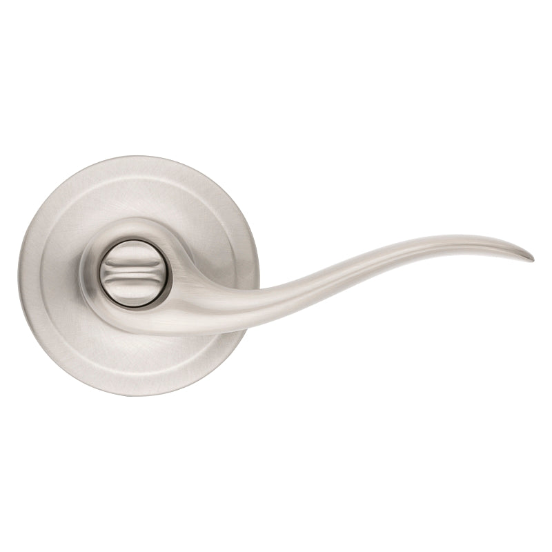Kwikset Signature Series 730TNL15RCALRCS Privacy Lever, Thumbturn Lock, Satin Nickel, Zinc, Residential, Reversible Hand