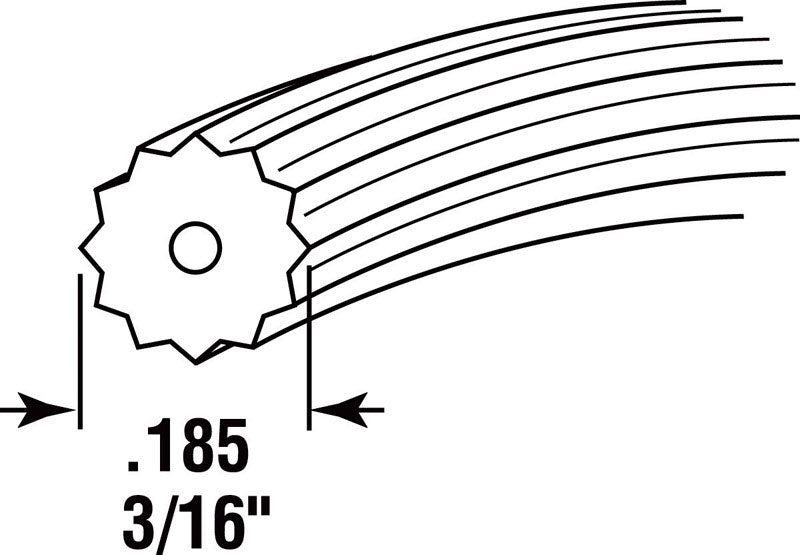 Prime-Line 0.19 in. D X 1140 ft. L Screen Spline