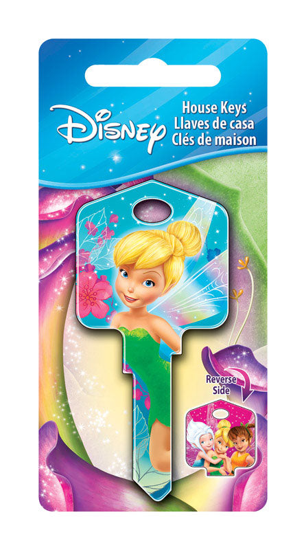 HILLMAN Disney Fairy House Key Blank 66/97 Single For Kwikset and Titan Locks Multicolored, Pack of 5