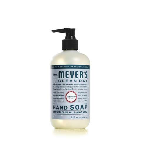 Mrs. Meyer's Clean Day Organic Snowdrop Scent Liquid Hand Soap 12.5 oz, Pack of 6