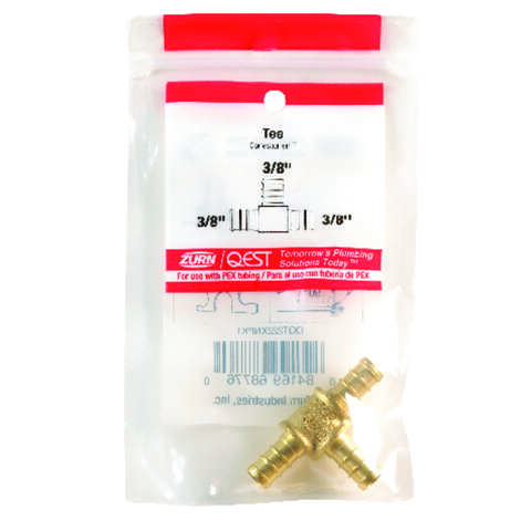 SharkBite 3/8 in. PEX X 3/8 in. D PEX Brass Tee