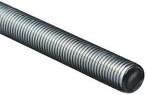 National Hardware N179-572 Threaded Rod, 1-8 Thread, 36 in L, A Grade, Steel, Zinc, UNC Thread