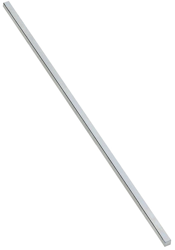 National Hardware 4030BC Series N180-174 Key Stock, 1/4 in W, 1/4 in H, 12 in L, Steel, Zinc