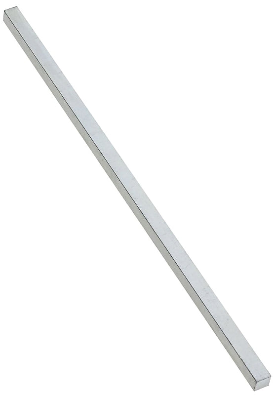 National Hardware 4030BC Series N180-190 Key Stock, 3/8 in W, 3/8 in H, 12 in L, Steel, Zinc