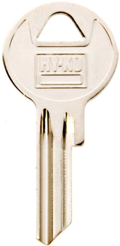 Hy-Ko 11010Y6 Key Blank, Brass, Nickel, For: Yale Cabinet, House Locks and Padlocks, Y6 Key Number, Pack of 10