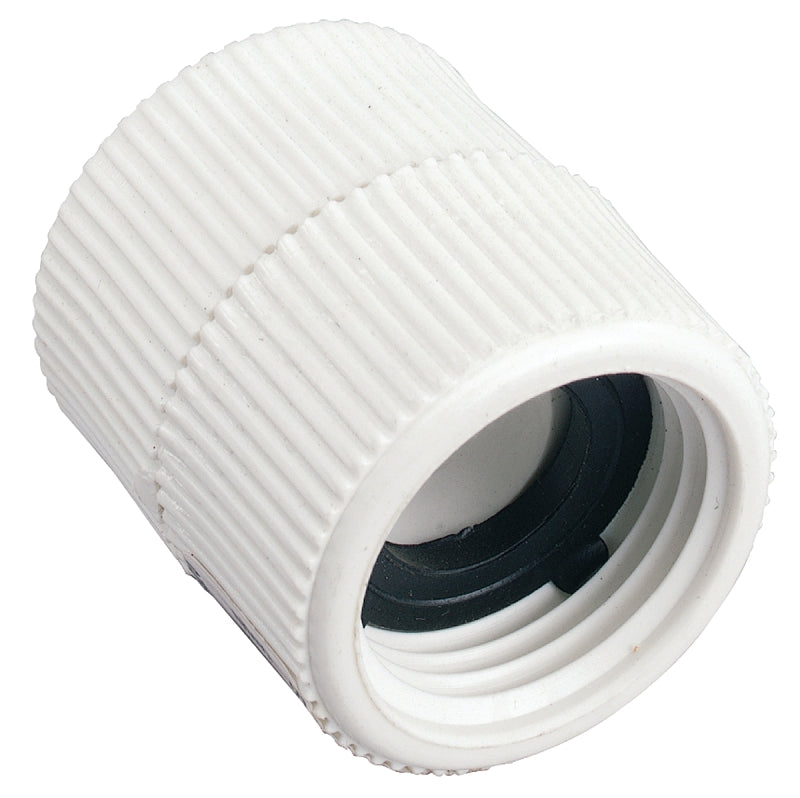 Orbit 53363 Hose-To-Pipe Adapter, 3/4 x 3/4 in, FNPT x FHT, PVC, White