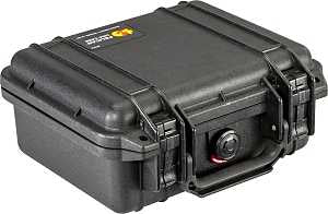 Pelican 1200-000-110 Protector Case, 10.62 in L, 9.68 in W, 4.87 in H, Polypropylene, Black