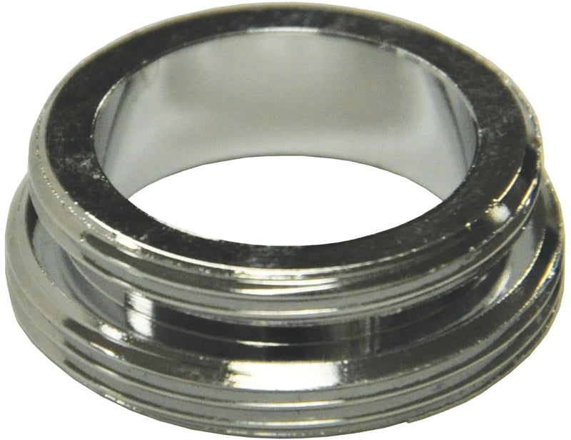 Danco 10520 Series Aerator Adapter, For: 15/16 Male Thread Devices, 15/16-27 x 55/64-27 in, Male, Brass, Chrome Plated