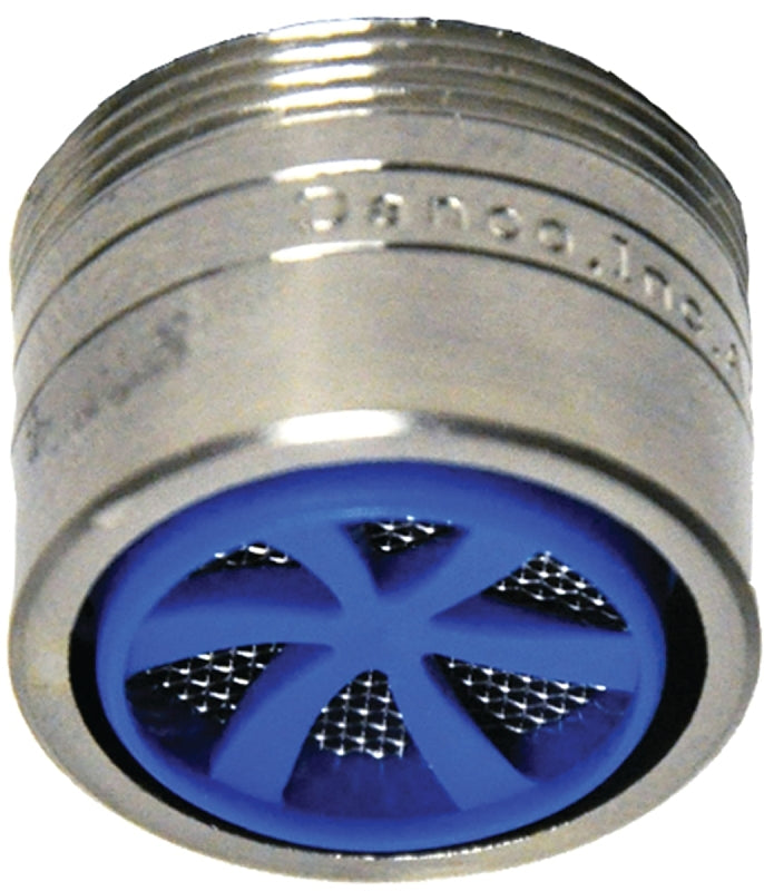 Danco 10484 Water Saving Aerator, 15/16 in Male, Brass, Brushed Nickel, 1.5 gpm