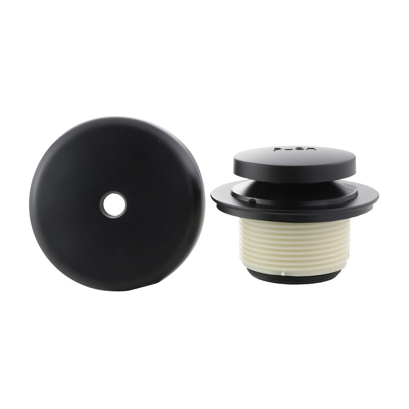 Danco 11081 Tub Drain Trim Kit with Overflow, Brass, Black, Matte