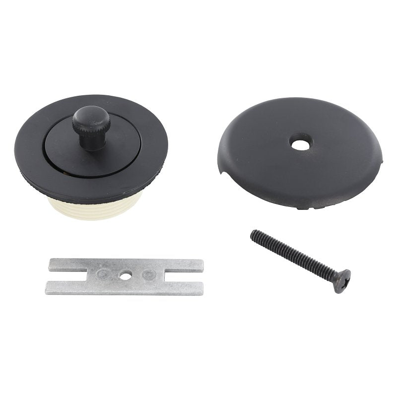 Danco 12102 Tub Drain Trim Kit, Brass, Black, Matte