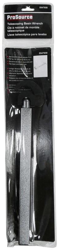 ProSource T140-3L Basin Wrench, Carbon Steel/Chrome Vanadium Jaw