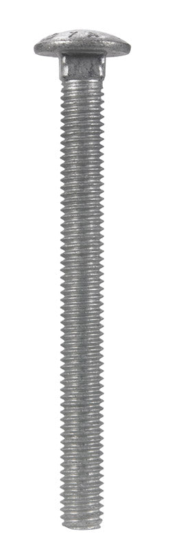 HILLMAN 3/8 in. X 4 in. L Hot Dipped Galvanized Steel Carriage Bolt 50 pk