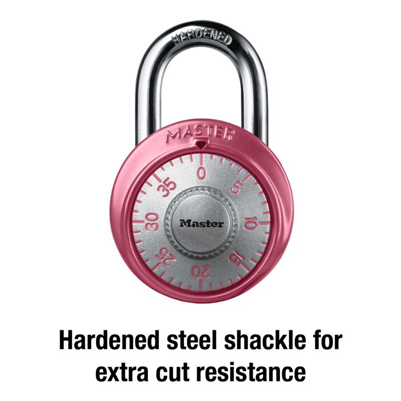 Master Lock 2 in. H X 1-7/8 in. W Steel 3-Dial Combination Combination Padlock