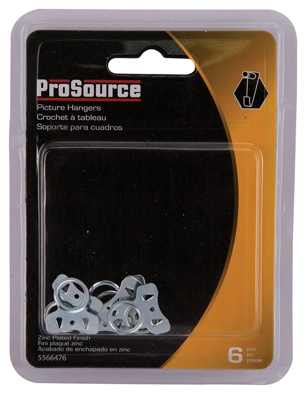 ProSource PH-121132-PS Picture Hanger, 2 lb, Steel, Zinc, Zinc, Nail-In Mounting