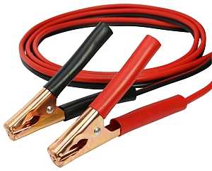 ProSource 101211 Booster Cable, 10 AWG Wire, 4-Conductor, Clamp, Clamp, Stranded, Black/Yellow Sheath