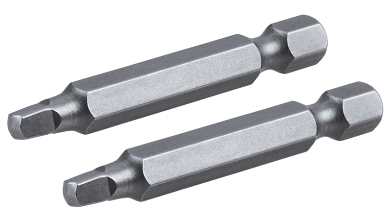 Irwin IWAF22SQ32 Power Bit, #3 Drive, Square Recess Drive, 1/4 in Shank, Hex Shank, 2 in L, High-Grade S2 Tool Steel